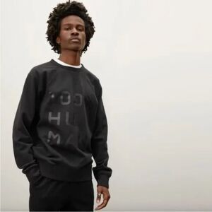 Everlane NWOT 100% Human Black Sweatshirt Size Small
